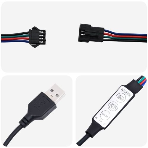 LED traka 55 cm Šareni PVC - s jednom LED trakom Cijena