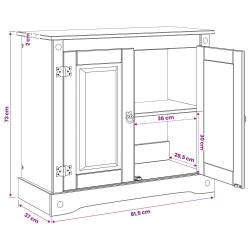 Stalak za akvarij CORONA Smeđa 81,5 x 37 x 73 cm 250 kg - Smeđa Cijena