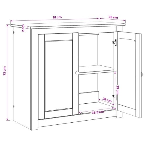 Stalak za akvarij PANAMA Bijela i smeđa 81 x 36 x 73 cm 250 kg - Bijela i smeđa Cijena