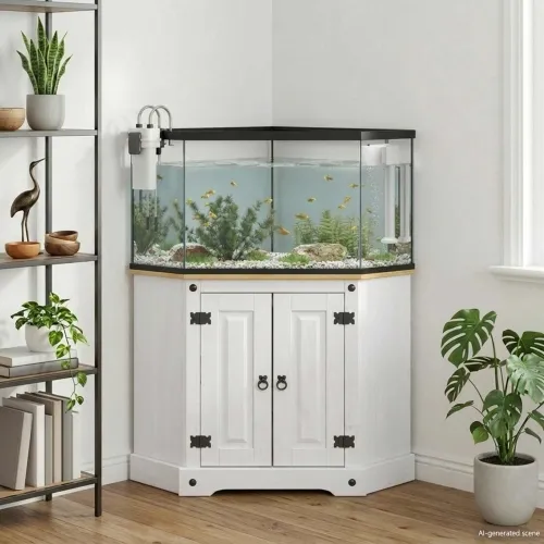 Stalak za akvarij CORONA Bijela 70 x 70 x 73 cm 300 kg - Bijela Cijena