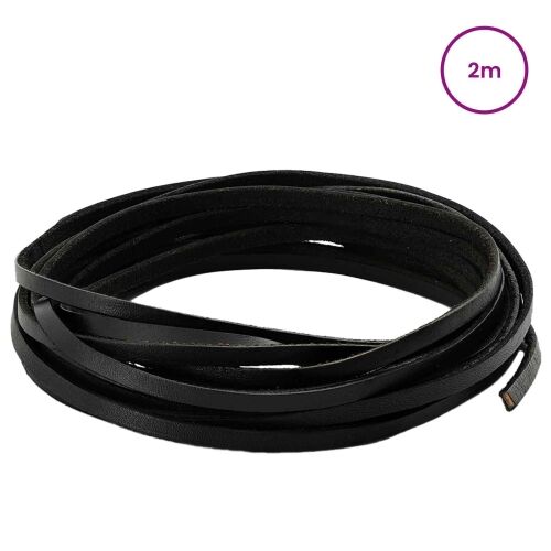 Kožni Remen 1 Crna 200 x 0,4 cm Koža - Crna 2 m 4 mm Cijena