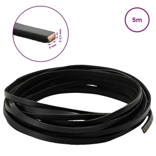 Kožni Remen 1 Crna 500 x 0,4 cm Koža - Crna 5 m 4 mm Cijena
