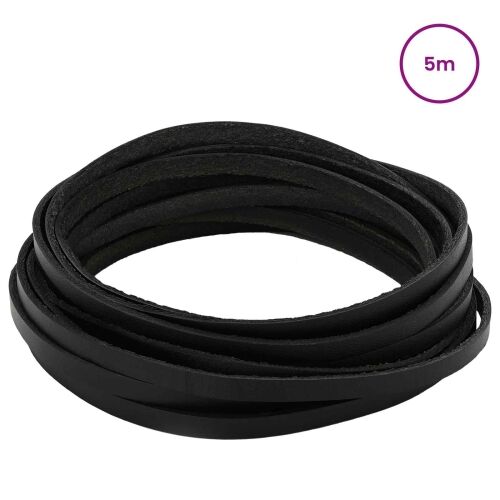 Kožni Remen 1 Crna 500 x 0,6 cm Koža - Crna 5 m 6 mm Cijena