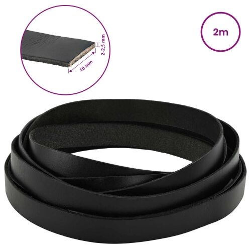 Kožni Remen 1 Crna 200 x 1 cm Koža - Crna 2 m 10 mm Cijena