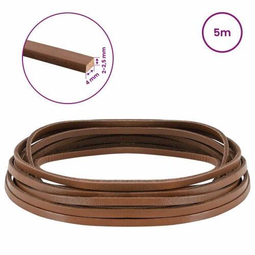 Kožni Remen 1 Smeđa 500 x 0,4 cm Koža - Smeđa 5 m 4 mm Cijena