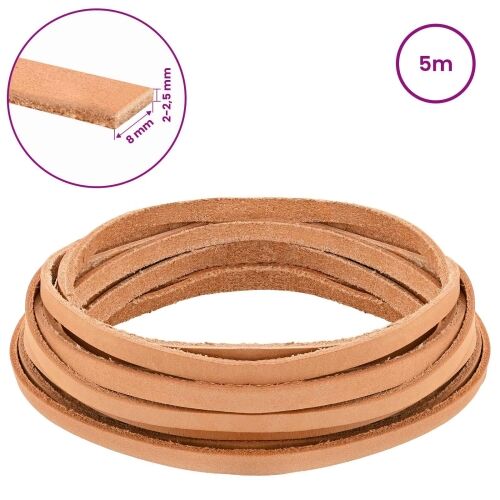 Kožni Remen 1 Svijetlosmeđa 500 x 0,8 cm Koža - Svjetlosmeđa 5 m 8 mm Cijena
