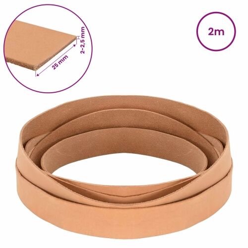 Kožni Remen 1 Svijetlosmeđa 200 x 2,5 cm Koža - Svjetlosmeđa 2 m 25 mm Cijena