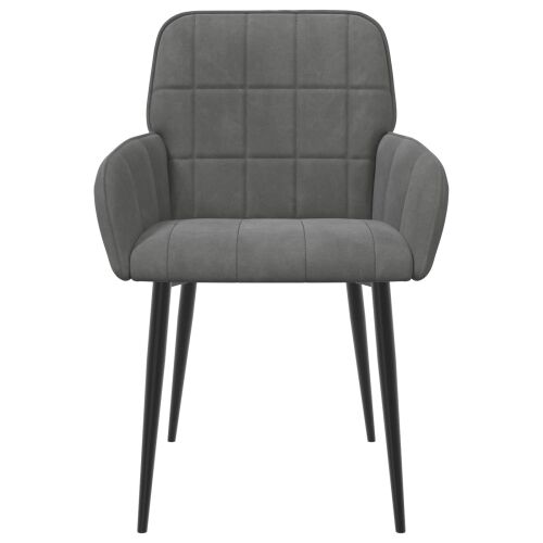 Trpezarijske stolice 2 kom. Baršun Tamnosiva 57 x 50 x 85 cm - Tamnosiva 2 Cijena