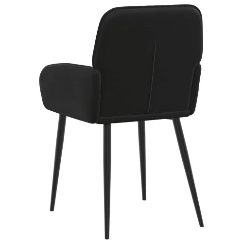 Trpezarijske stolice 2 kom. Baršun Crna 57 x 50 x 85 cm - Crna 2 Cijena