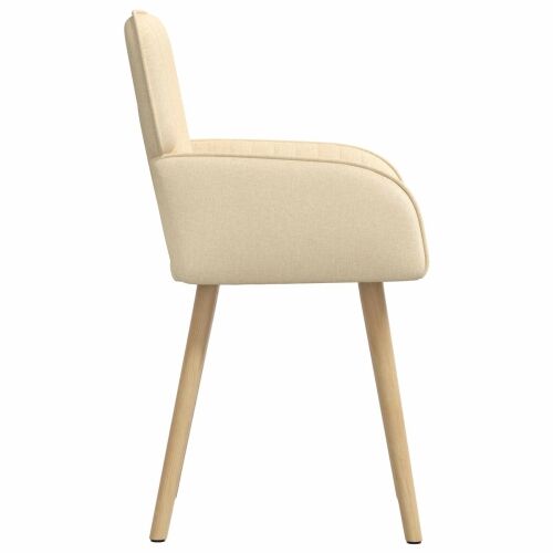 Trpezarijske stolice 2 kom. Tkanina Krem 56,5 x 50 x 87,5 cm - Krem 2 Cijena