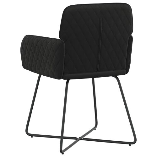 Trpezarijske stolice 2 kom. Baršun Crna 59 x 56,5 x 86 cm - Crna 2 Cijena