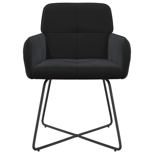 Trpezarijske stolice 2 kom. Baršun Crna 59 x 56,5 x 86 cm - Crna 2 Cijena