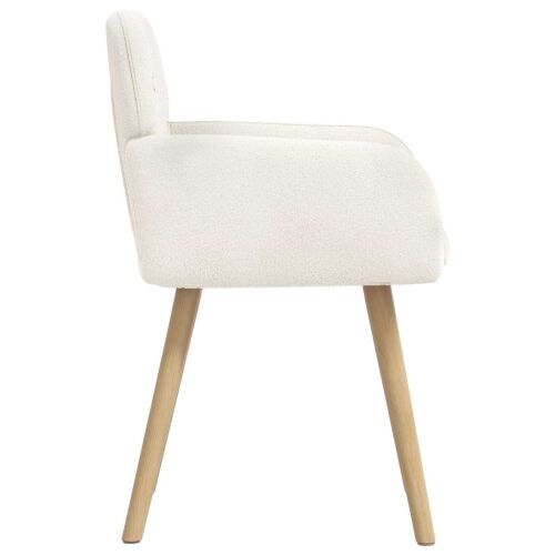 Trpezarijske stolice 2 kom. Bouclé Krem 59 x 57 x 85 cm - Krem 2 Cijena