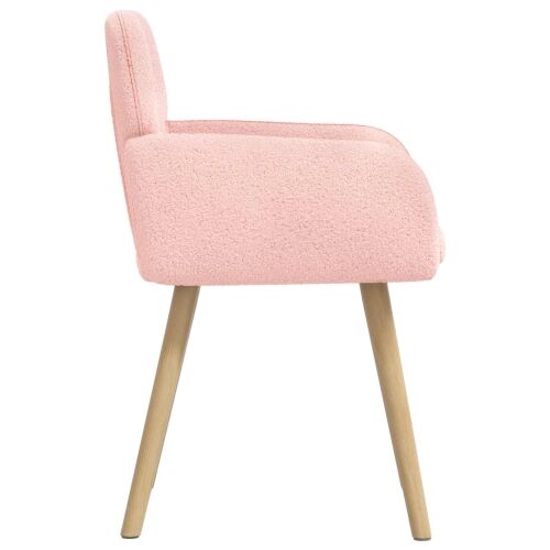 Trpezarijske stolice 2 kom. Bouclé Ružičasta 59 x 57 x 85 cm - Ružičasta 2 Cijena