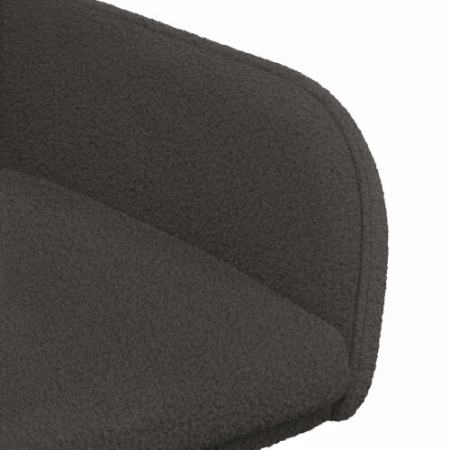 Trpezarijske stolice 2 kom. Bouclé Tamnosiva 59 x 57 x 85 cm - Tamnosiva 2 Cijena