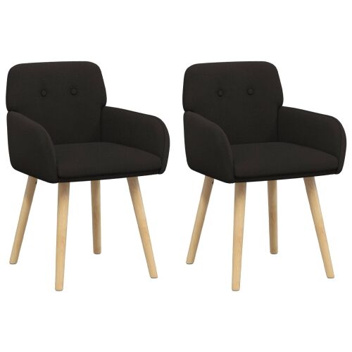 Trpezarijske stolice 2 kom. Bouclé Crna 59 x 57 x 85 cm - Crna 2 Cijena
