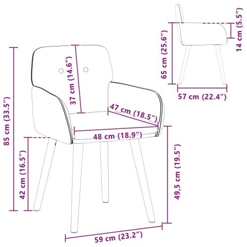 Trpezarijske stolice 2 kom. Bouclé Crna 59 x 57 x 85 cm - Crna 2 Cijena