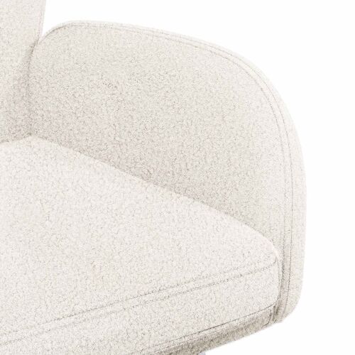 Okretne blagovaonske stolice 2 kom. Bouclé Krem 54 x 58 x 87 cm - Krem 2 Cijena