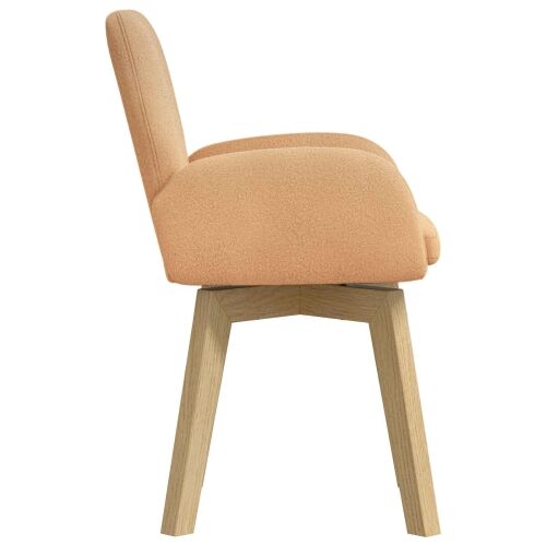 Okretne blagovaonske stolice 2 kom. Bouclé Bež 54 x 58 x 87 cm - Bež 2 Cijena