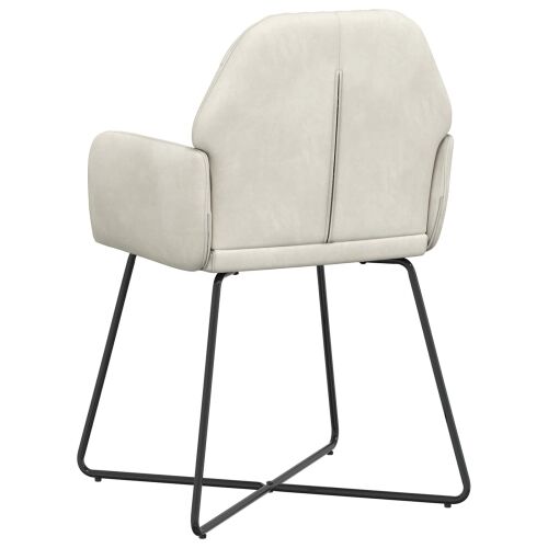 Trpezarijske stolice 2 kom. Baršun Krem 55 x 50 x 84 cm - Krem 2 Cijena