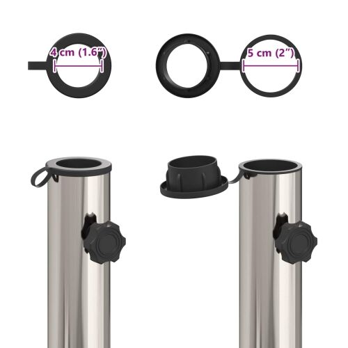 Stalak za suncobran za cijev promjera 40-50 mm 26.45 kg Siva - Siva bez kotača Cijena