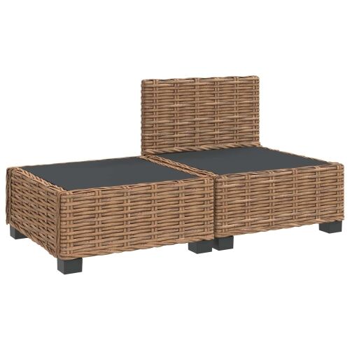 2 kom. Ratan Lounge Set s Jastučićima GENDT Prirodni ratan - Prirodna Cijena