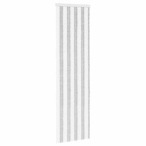 Zavjesa protiv insekata Chenille Svijetlo siva i bijela. - Svijetlo siva i bijela (dvostripa) 56 x 200 cm Cijena