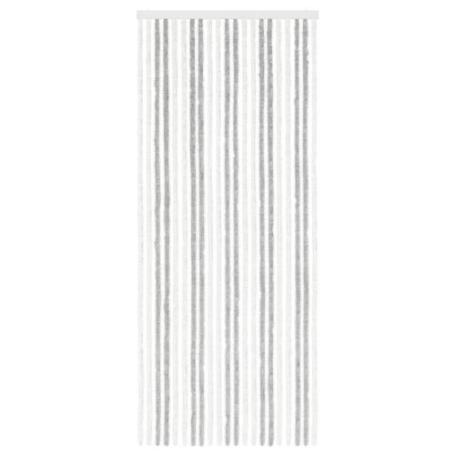 Zavjesa protiv insekata Chenille Svijetlo siva i bijela. - Svijetlo siva i bijela (dvostripa) 90 x 220 cm Cijena