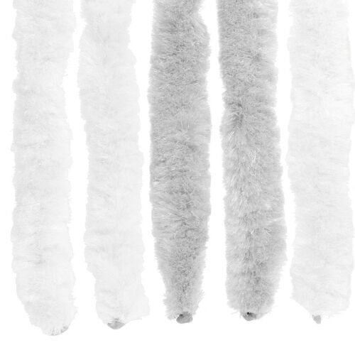 Zavjesa protiv insekata Chenille Svijetlo siva i bijela. - Svijetlo siva i bijela (dvostripa) 100 x 220 cm Cijena