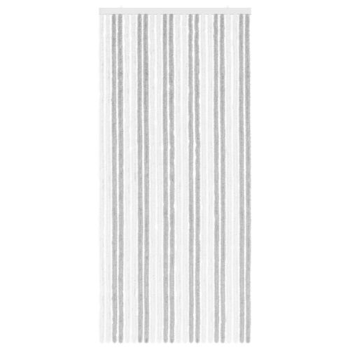 Zavjesa protiv insekata Chenille Svijetlo siva i bijela. - Svijetlo siva i bijela (dvostripa) 100 x 220 cm Cijena