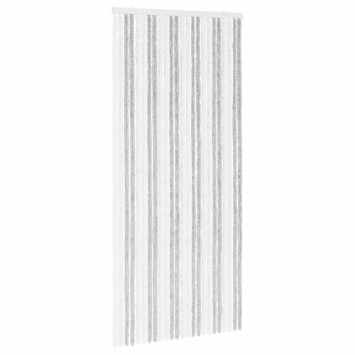 Zavjesa protiv insekata Chenille Svijetlo siva i bijela. - Svijetlo siva i bijela (dvostripa) 100 x 220 cm Cijena