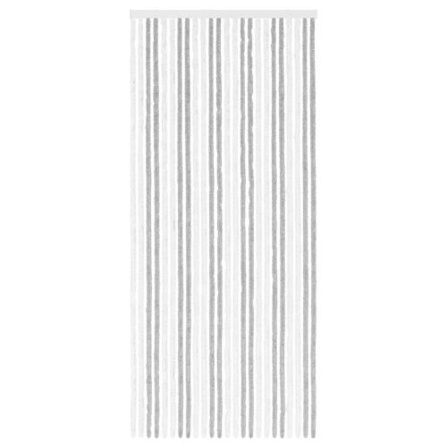Zavjesa protiv insekata Chenille Svijetlo siva i bijela. - Svijetlo siva i bijela (dvostripa) 100 x 230 cm Cijena