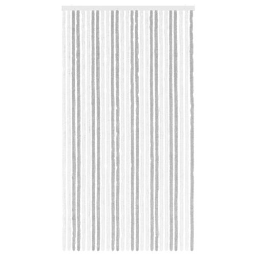 Zavjesa protiv insekata Chenille Svijetlo siva i bijela. - Svijetlo siva i bijela (dvostripa) 118 x 220 cm Cijena