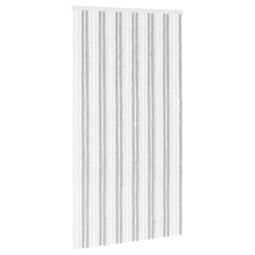 Zavjesa protiv insekata Chenille Svijetlo siva i bijela. - Svijetlo siva i bijela (dvostripa) 118 x 220 cm Cijena