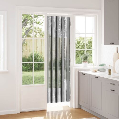 Zavjesa protiv insekata Chenille Siva i crna 56 x 200 cm - Siva i crna (dvostripa) 56 x 200 cm Cijena
