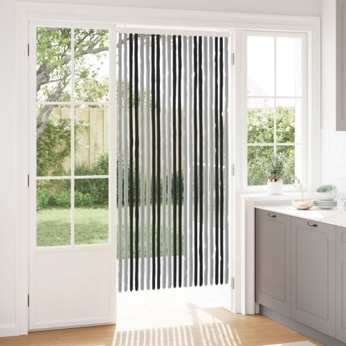 Zavjesa protiv insekata Chenille Siva i crna 90 x 200 cm - Siva i crna (dvostripa) 90 x 200 cm Cijena