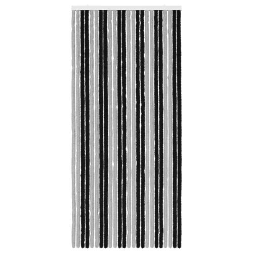 Zavjesa protiv insekata Chenille Siva i crna 100 x 220 cm - Siva i crna (dvostripa) 100 x 220 cm Cijena
