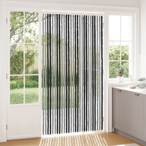 Zavjesa protiv insekata Chenille Siva i crna 118 x 220 cm - Siva i crna (dvostripa) 118 x 220 cm Cijena
