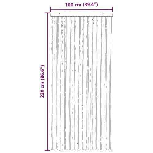 Zavjesa protiv insekata Chenille Smeđa i bež 100 x 220 cm - Smeđa i bež (dvostripa) 100 x 220 cm Cijena