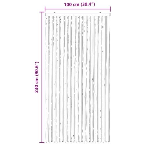 Zavjesa protiv insekata Chenille Smeđa i bež 100 x 230 cm - Smeđa i bež (dvostripa) 100 x 230 cm Cijena