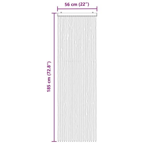 Zavjesa protiv insekata Chenille Siva i bež 56 x 185 cm 100% PP - Siva i bež (dvostripa) 56 x 185 cm Cijena