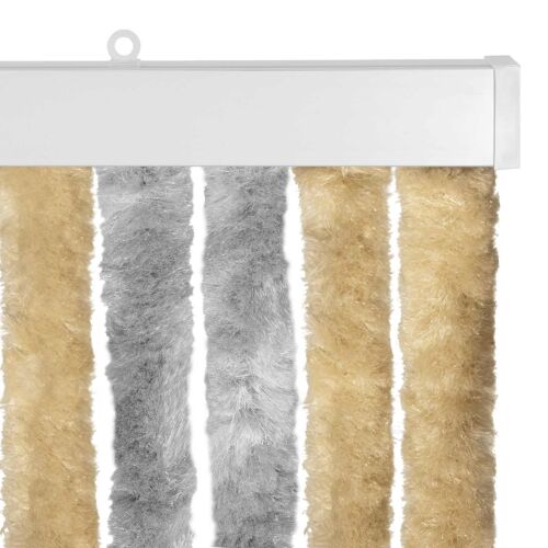 Zavjesa protiv insekata Chenille Siva i bež 56 x 185 cm 100% PP - Siva i bež (dvostripa) 56 x 185 cm Cijena