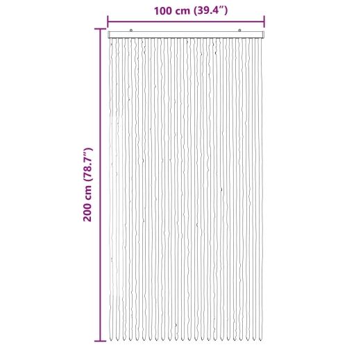 Zavjesa protiv insekata Chenille Siva i bež 100 x 200 cm - Siva i bež (dvostripa) 100 x 200 cm Cijena