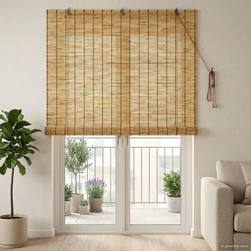 Rolo zavjesa Prirodna 140 x 220 cm Trska - Prirodna 140 x 220 cm Cijena