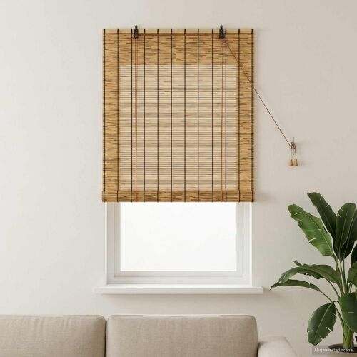 Rolo zavjesa Smeđa 60 x 160 cm Trska - Smeđa 60 x 160 cm Cijena