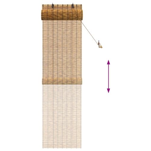 Rolo zavjesa Smeđa 60 x 220 cm Trska - Smeđa 60 x 220 cm Cijena