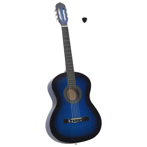Klasična gitara za početnike plava 4/4 39” od drva lipe &nbsp;  &nbsp;  - Plava 4/4 39” Cijena