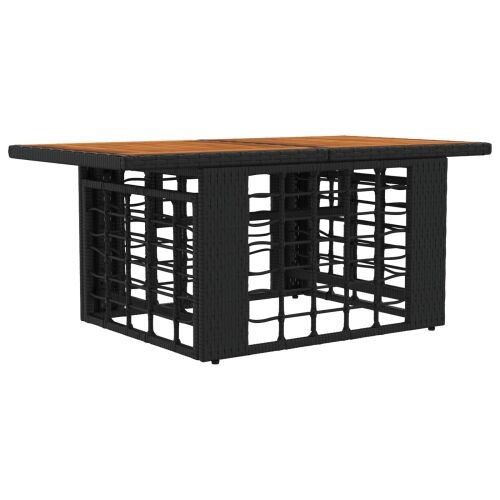 Stol za podizanje u vrtu Crna i prirodna 100 x 55 x 37 cm - Crna i prirodna Cijena