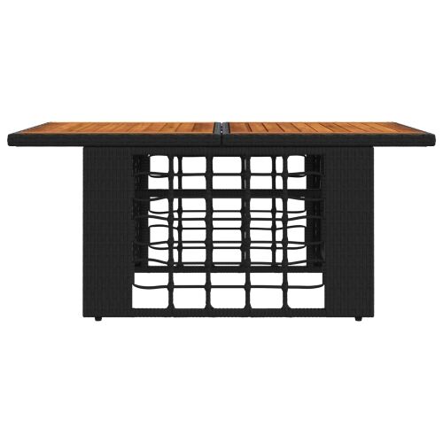 Stol za podizanje u vrtu Crna i prirodna 100 x 55 x 37 cm - Crna i prirodna Cijena