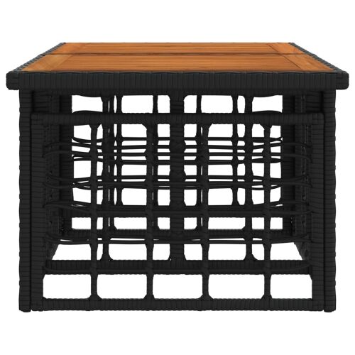 Stol za podizanje u vrtu Crna i prirodna 100 x 55 x 37 cm - Crna i prirodna Cijena